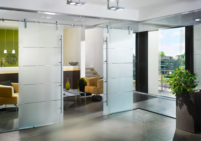 Glass interior doors