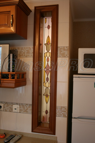 Tiffany stained glass in the interior opening, apartment - Kyiv