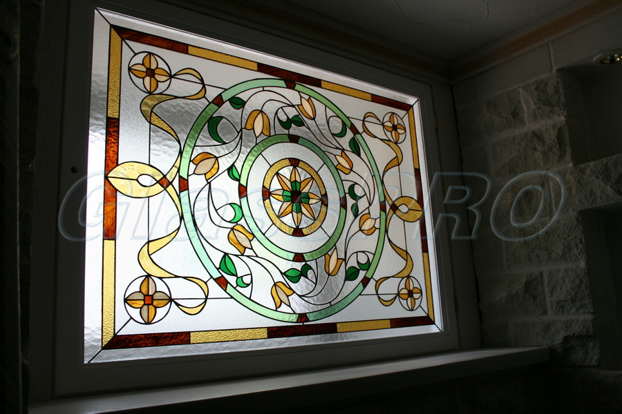 Tiffany stained glass, window, wine cellar, cottage - Kyiv region