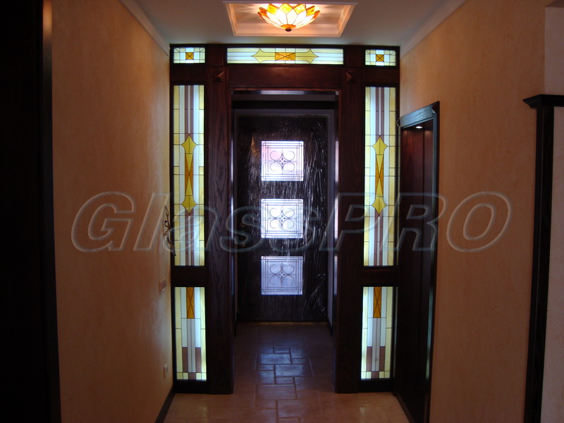 Tiffany stained glass, entrance lobby decoration, cottage - Kyiv