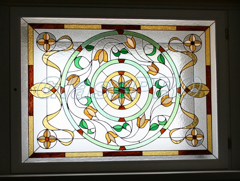 Tiffany stained glass, window, wine cellar, cottage - Kyiv region