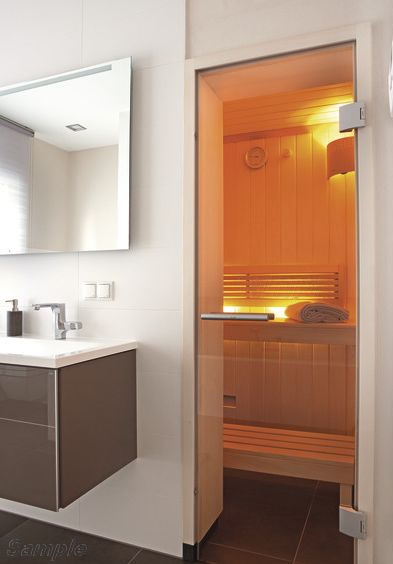 Model SN-01. Glass door for baths and saunas