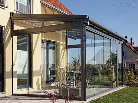 Tempered glass can be used to build a veranda