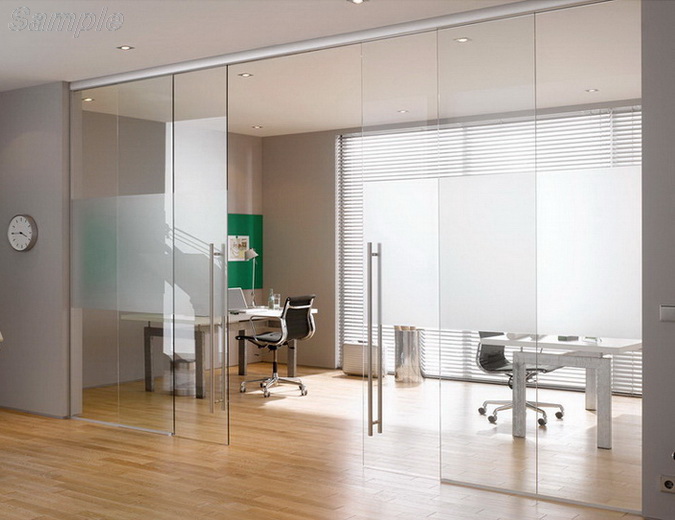 Tempered glass is used for the manufacture of sliding interior doors