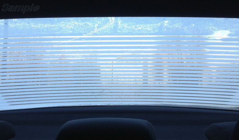 Electrically heated toughened glass is used for car rear windows