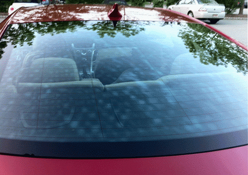 Прояви характерних рефракційних плям на загартованому автомобільному склі