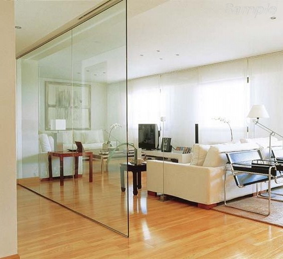 Interior glass partitions