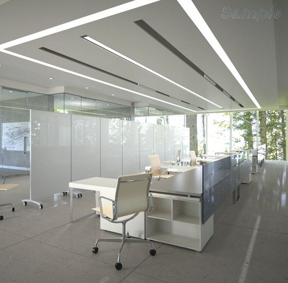 Glass office partitions