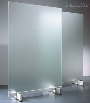 Mobile frosted glass partitions