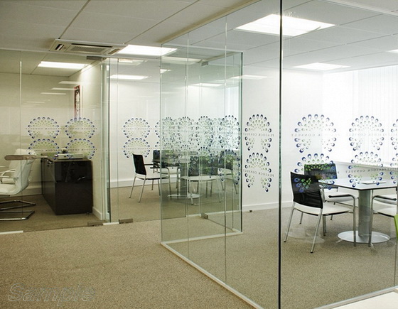 Glass interior partitions