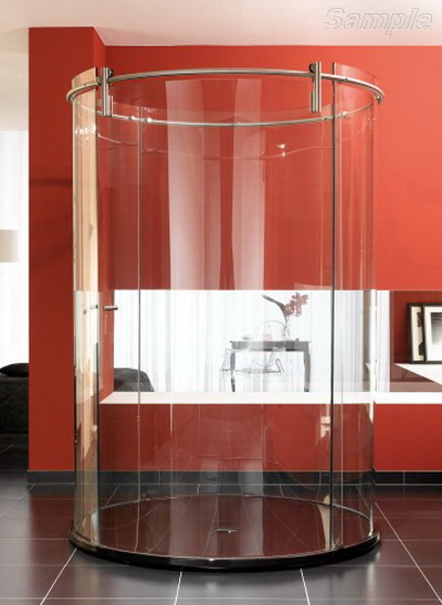 Model SC-08. Freestanding glass shower cabin